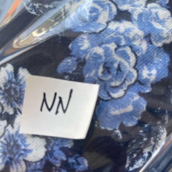 Lands End Floral Blue Long Sleeve Flannel Nightgown Cottagecore sz. M #NN - Picture 8 of 8